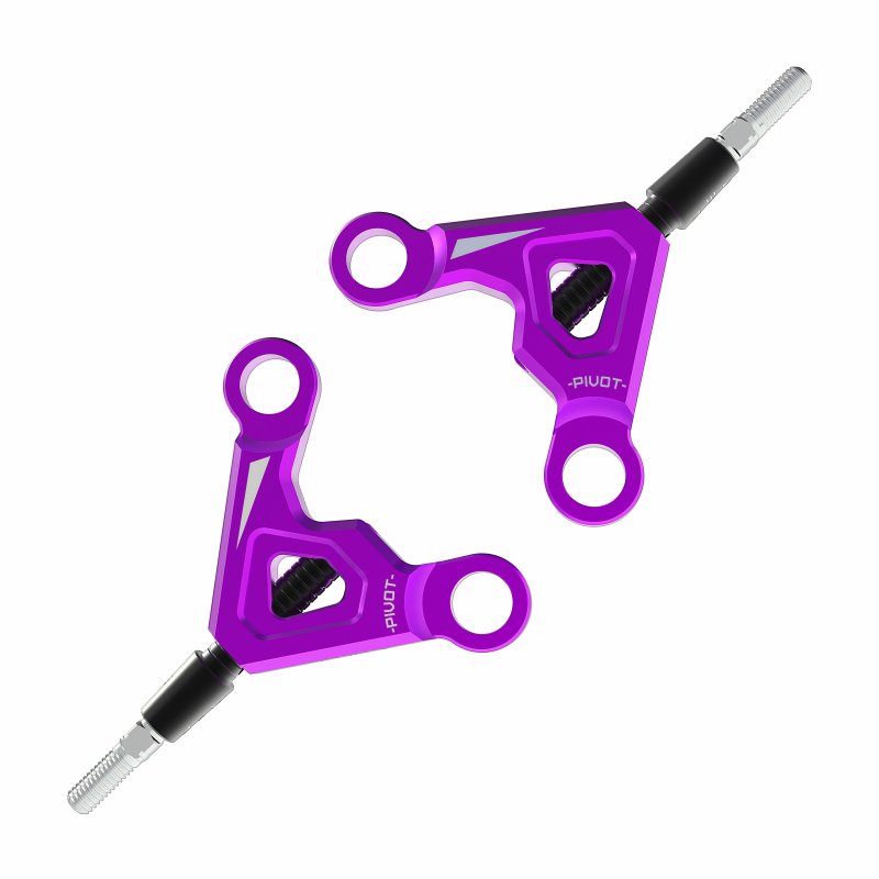 3RACING Auper D6 Aluminium Rear Upper Arm Purple - SAK-D6823/PU