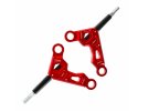 3RACING SAK-D6822/BU - Auper D6 鋁合金前上搖臂