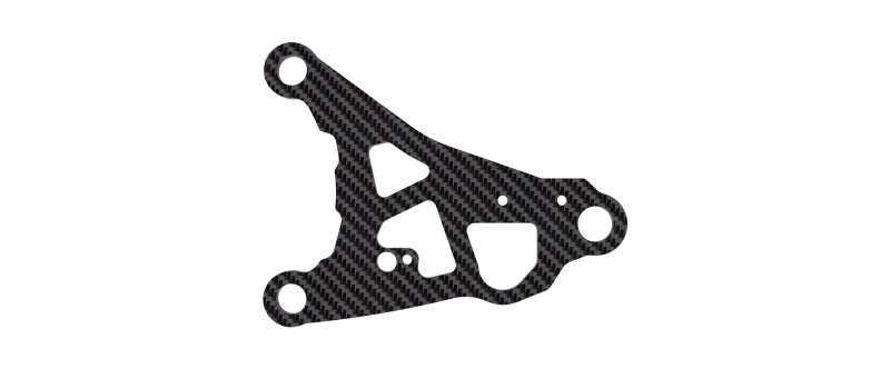 3RACING Cero Rear Graphite Lower Wishbone - SAK-C106