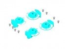 3RACING Shim Spacer Realistic Brake Disk Set - Light Blue For M - 3RAC-ADM12/LB