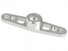 3RACING 2.6mm 銀色鋁合金雙舵機臂 適用於 Ko Propo/Sanwa - 3RAC-HKD26/SI