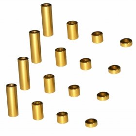 Tamiya Mini 4WD 2mm Spacer Set (gold) - 3Racing M4WD-01/GO