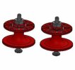 Tamiya Mini 4WD Double Aluminum Rollers ( 16-17mm )(Red) - 3RACING M4WD-35/RE
