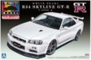 Aoshima AO-00860 - 1/24 No.32 Nissan R34 Skyline GT-R V-Spec II (Pearl White)
