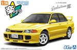 Aoshima 06779 - 1/24 Mitsubishi CE9A Lancer GSR Evolution III 1995 Dandelion Yellow Snap Car 04-DY
