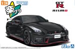 Aoshima 06787 - 1/24 R35 Nissan GT-R Nismo 2017 Meteor Flake Black Pearl Snap Car 05-MB