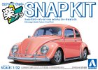 Aoshima 06806 - 1/32 Volkswagen Beetle Custom (Coral Pink) Snap Kit 20CU-CP