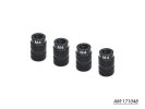 Arrowmax AM-171048 4mm 鋁合金螺母 適用於 1/10 設定系統 黑金色 (4)