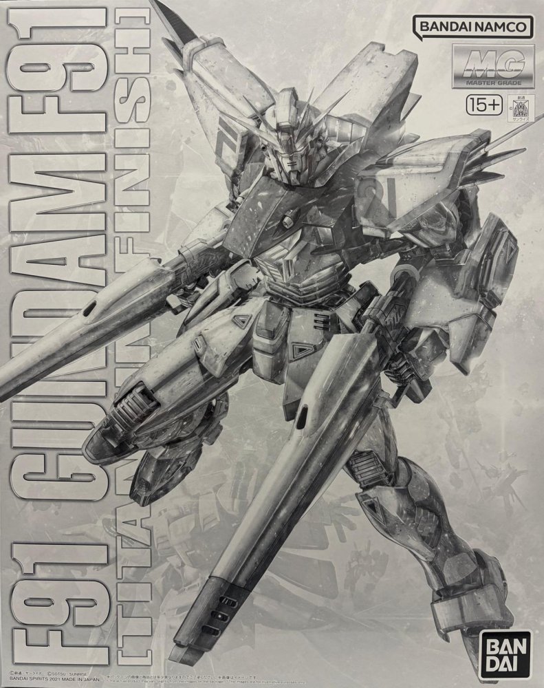 Bandai 5059132 - MG 1/100 Gundam F91 Ver.2.0 (Titanium Finish)