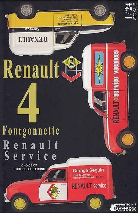 Ebbro 25012 - 1/24 Renault 4 Fourgonnette Service Car