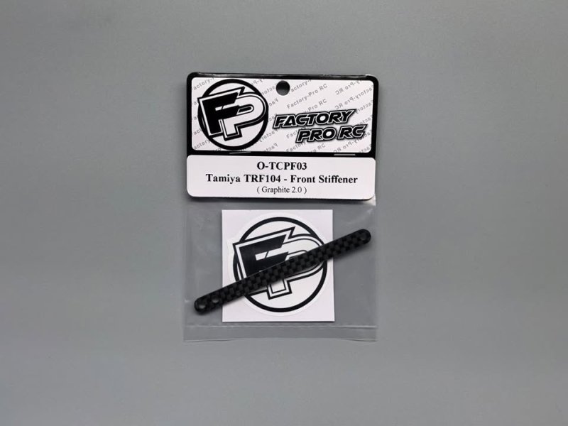 Factory Pro FP-O-TCPF03 Tamiya TRF104 - Front Stiffener - Graphite 2.0 (1pair)