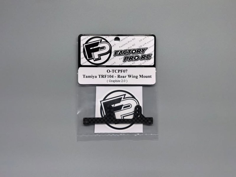 Factory Pro FP-O-TCPF07 Tamiya TRF104 - Rear Wing Mount - Graphite 2.0