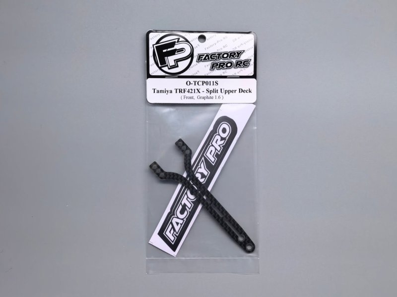 Factory Pro FP-O-TCP011S Tamiya TRF421X - Split Upper Deck Lite Front - Graphite 1.6mm