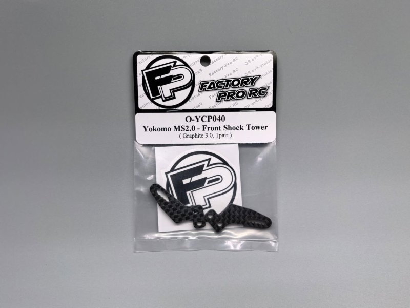 Factory Pro FP-O-YCP040 Yokomo MS2.0 - Front Shock Tower - Graphite 3.0 (1pair, Flat-Matt)