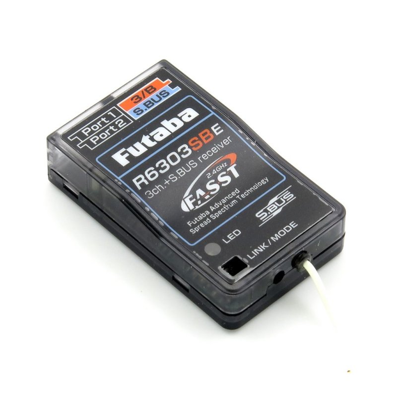 FUTABA R6303SBE 2.4GHZ 3-CHANNEL S.BUS FASST HV RECEIVER FOR PARK FLYERS/INDOOR