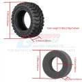alt="AXIAL 4WD SCX24 DEADBOLT 1.33 Inch Adhesive Crawler Rubber Tires 58mm X 24mm With Foam Inserts - GPM TRX4MZSP26B" title="AXIAL 4WD SCX24 DEADBOLT 1.33 Inch Adhesive Crawler Rubber Tires 58mm X 24mm With Foam Inserts - GPM TRX4MZSP26B"