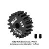 GPM MG319T/0.8M - 19T 鋼製摩打齒適用於RC模型