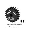 GPM MG321T/0.8M - 40CR 鋼製摩打齒 21T 適用於精密 RC 性能