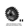 GPM MG322T/0.8M - 22T 鋼製摩打齒輪 適用於RC模型