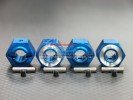 TRAXXAS 1/10 T-Maxx Monster Truck (Options) Alloy Drive Adaptor 10mm With Pins-4pcs set - GPM TMX1010W