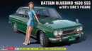 長谷川 Hasegawa 52277 - 1/24 靜態模型套件 Datsun Bluebird 1600 SSS 及60年代人物