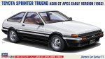 長谷川 Hasegawa 21171 - 1/24 豐田 Sprinter Trueno AE86 GT Apex 1983 早期版 塑膠拼裝套件
