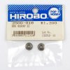 Hirobo HI2500016 走珠軸承 4 x 9 x 4 mm 法蘭型, 適用小型遙控模型連動點, 2 pcs