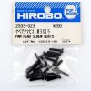 Hirobo HI2533023 十字盤頭螺絲 M3 x 15, 20件裝