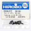 Hirobo HI2534017 攻牙螺絲 M2.6 x 8 十入包裝 — 適用直升機一般零件的緊固件
