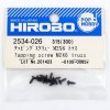 Hirobo HI2534026 M2 x 6 凸緣圓頭攻牙螺絲 — 適用 RC 直升機通用零件, 10pcs