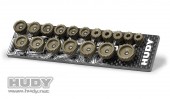 HUDY 107153 - 18件裝鋁製64p齒輪套件附收納盒 (18t-35t)