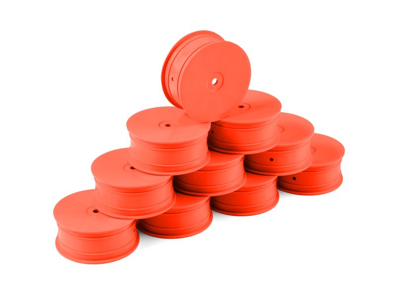 HUDY 803231-O 1/10 OFF-ROAD Wheel - 4WD - Front - Orange (10)