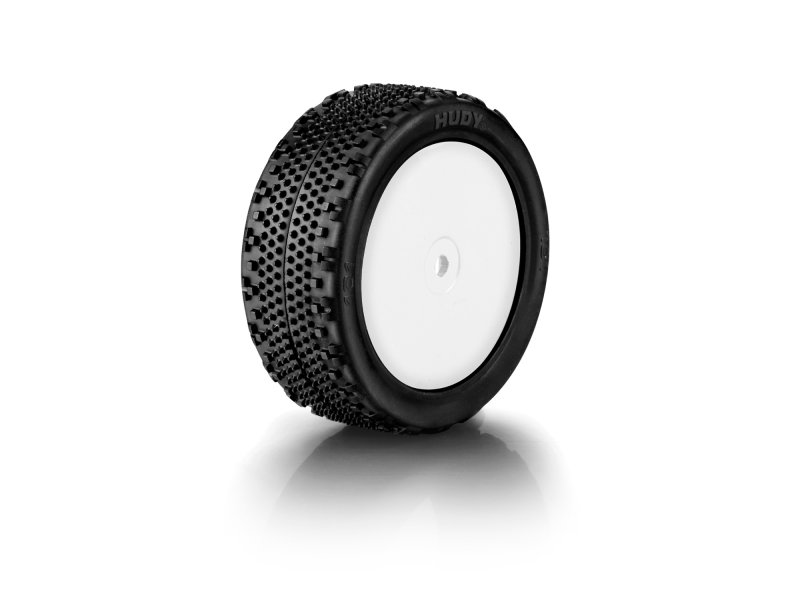 HUDY 854101 1/10 OFF-ROAD PRE-GLUED Tire 4WD Front Carpet - 101 (2)
