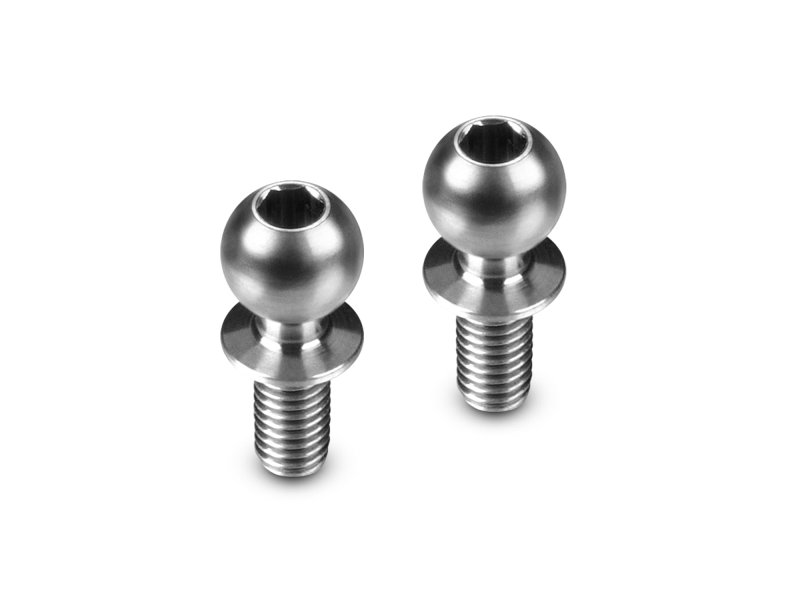HUDY 990018 - Titanium Ball Stud D=5.4 / L=8 / S=4.5 / 2mm HEX (2)