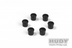 HUDY 195054-k 黑色 14mm 手柄蓋 (6件裝)