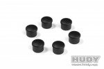 HUDY 195058-k 黑色手柄蓋 18mm (6件裝)