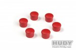 HUDY 195058-r 紅色 18mm 手柄蓋 (6件裝)