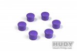 HUDY 195058-v 紫色手柄蓋 (18mm, 6件裝)