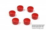 HUDY 195062-r 紅色 22mm 手柄蓋 (6件裝)