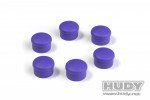HUDY 195062-v 紫色 22mm 手柄蓋 (6件裝)