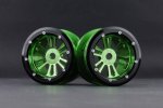Axial Racing AX10 2.2 鋁合金 D6 輻封鎖輪 — JAZRIDER AX10-24026-GR