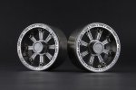 鋁合金 1.9'' Beadlock 8輻輪 (E型) - 槍灰色