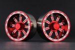 鋁合金 1.9'' Beadlock 8輻輪 TYPE E - 紅色