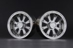 鋁合金 1.9'' Beadlock 8輻輪 (E型) - 銀色