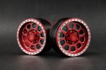 鋁合金 1.9'' Beadlock 10輻輪 (F型) - 紅色