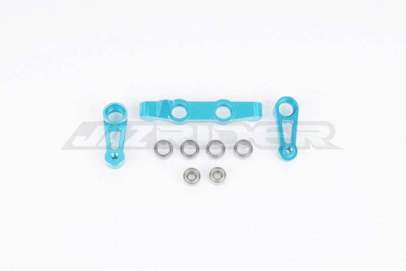 Tamiya Hornet EVO. (58742) Aluminum Steering Assembly w/Bearing (Light Blue) Set