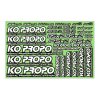 KO Propo 79063 - 白色車身貼紙套裝