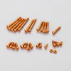 KO Propo 10676 - 橙色鋁合金螺絲套裝，適用於 EX 系列發射器