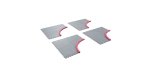 Kyosho 87213 - Mini-Z Carpet Track 50 Large Corner (12pcs) — Mini-Z 地毯賽道大轉角配件