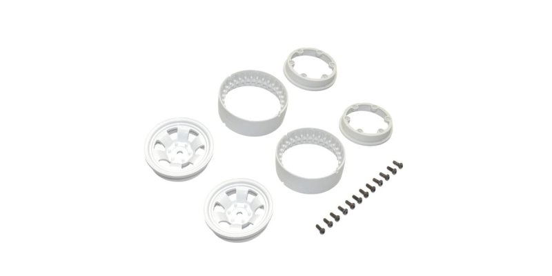 Kyosho CLH002WH - Bead-lock Wheel 1.9inch Spoke White (KC10/2pcs)